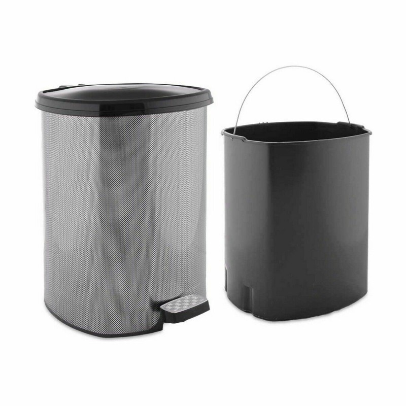 Pedal bin Berilo D002-2 Dark grey Plastic 20 L (4 Units)