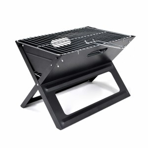 Barbecue Pliable Portatif à Charbon Forme en X 45 x 30 x 35 cm Fer