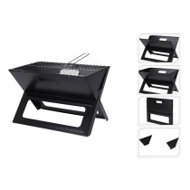 Barbecue Pliable Portatif à Charbon Forme en X 45 x 30 x 35 cm Fer