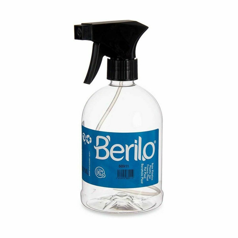 Atomiser Bottle Berilo SE1205-ROCIADOR Black Transparent Plastic 500 ml (12 Units)