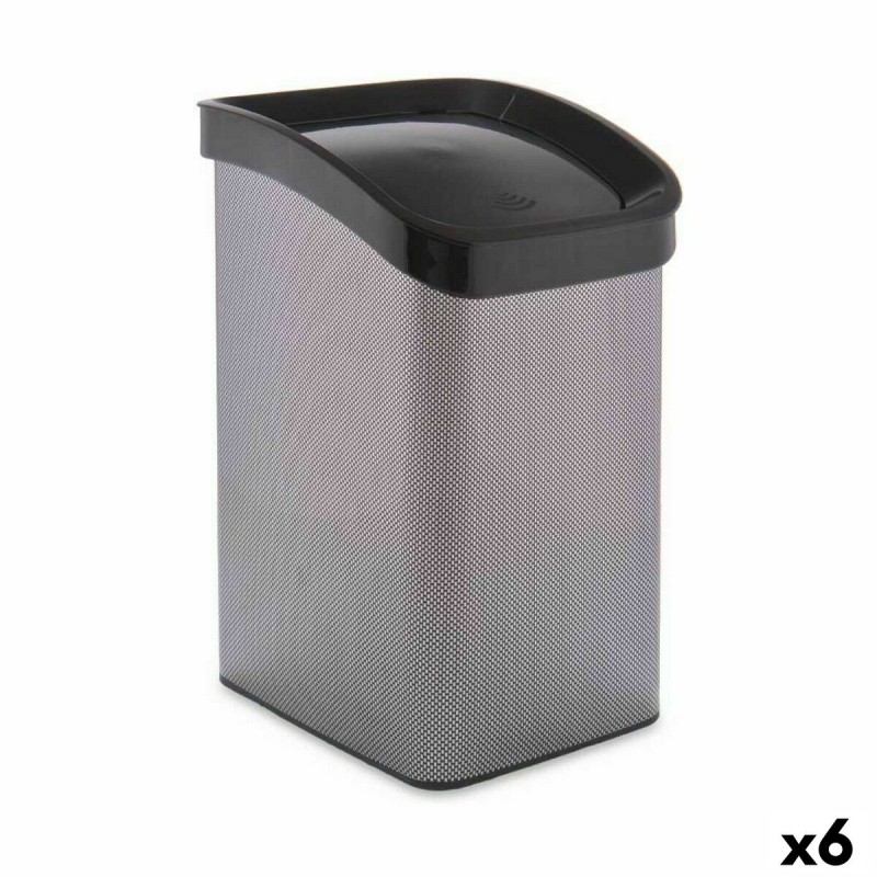 Corbeille à papier Berilo D085-2 Gris foncé Plastique 12 L Basculant (6 Unités)