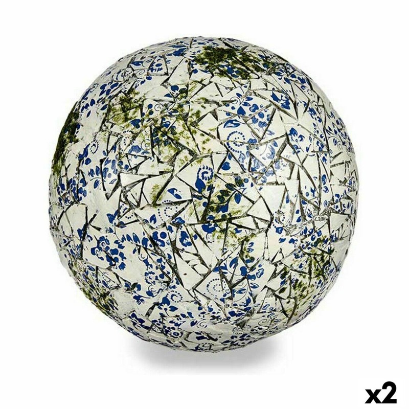 Decorative Garden Figure Ball Polyresin 31,5 x 31,5 x 31,5 cm (2 Units)