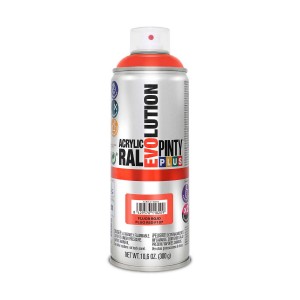 Peinture en spray Pintyplus Evolution F107 400 ml Fluorescent Rouge