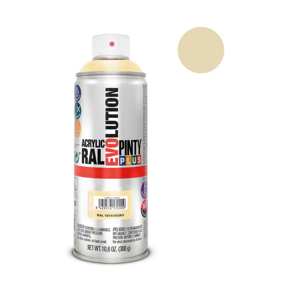 Spray paint Pintyplus Evolution RAL 1014 400 ml Ivory