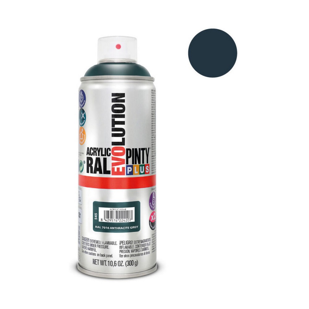 Peinture en spray Pintyplus Evolution RAL 7016 400 ml Anthracite