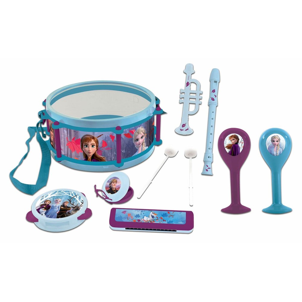 Jeu d'instruments de musique en jouet Lexibook Frozen Plastique 7 Pièces