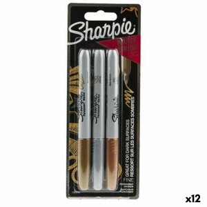 Marker-Set Sharpie Bunt metall 3 Stücke 1 mm (12 Stück)