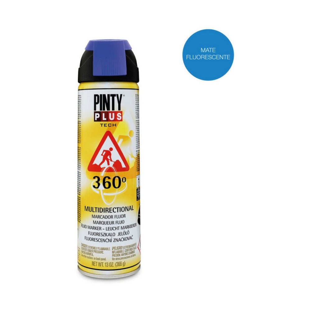 Sprühfarbe Pintyplus Tech T118 360º Blau 500 ml