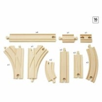 Voie ferrée Brio Intermediate Evolution Set Bois 16 Pièces