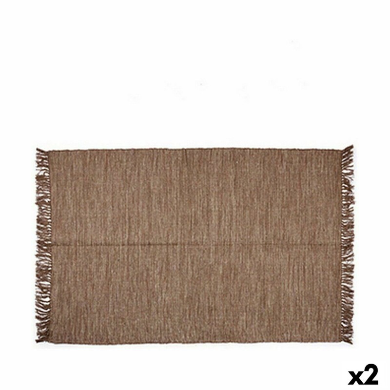 Carpet Brown 180 x 120 cm (2 Units)