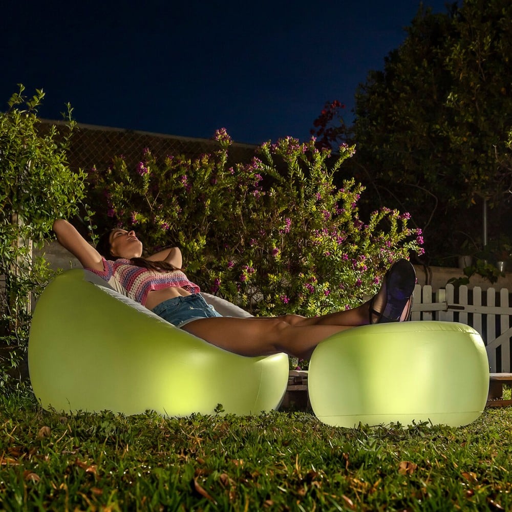 Fauteuil Gonflable avec LED Multicolore et Télécommande Chight InnovaGoods