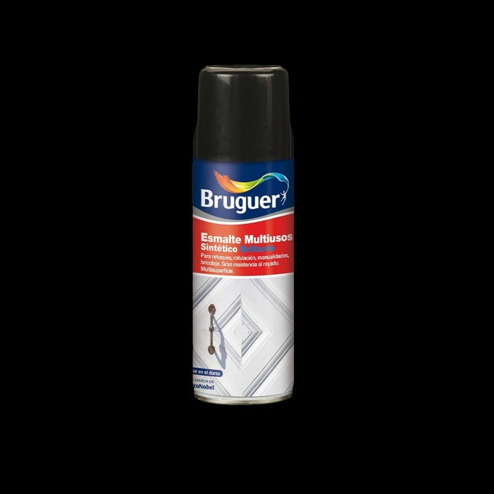 Synthetische Emaille Bruguer 5197989 Spray Mehrzweck Schwarz 400 ml