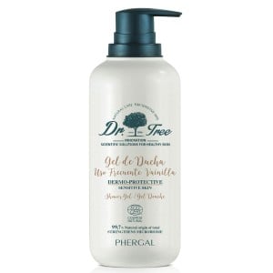 Gel de douche Dr. Tree   Peau sensible Vanille Utilisation Quotidienne 500 ml