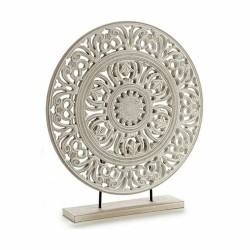 Figurine Décorative Mandala Blanc 7 x 49 x 44 cm (6 Unités)