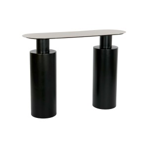 Side table DKD Home Decor 107 x 36 x 78 cm Black Golden Iron