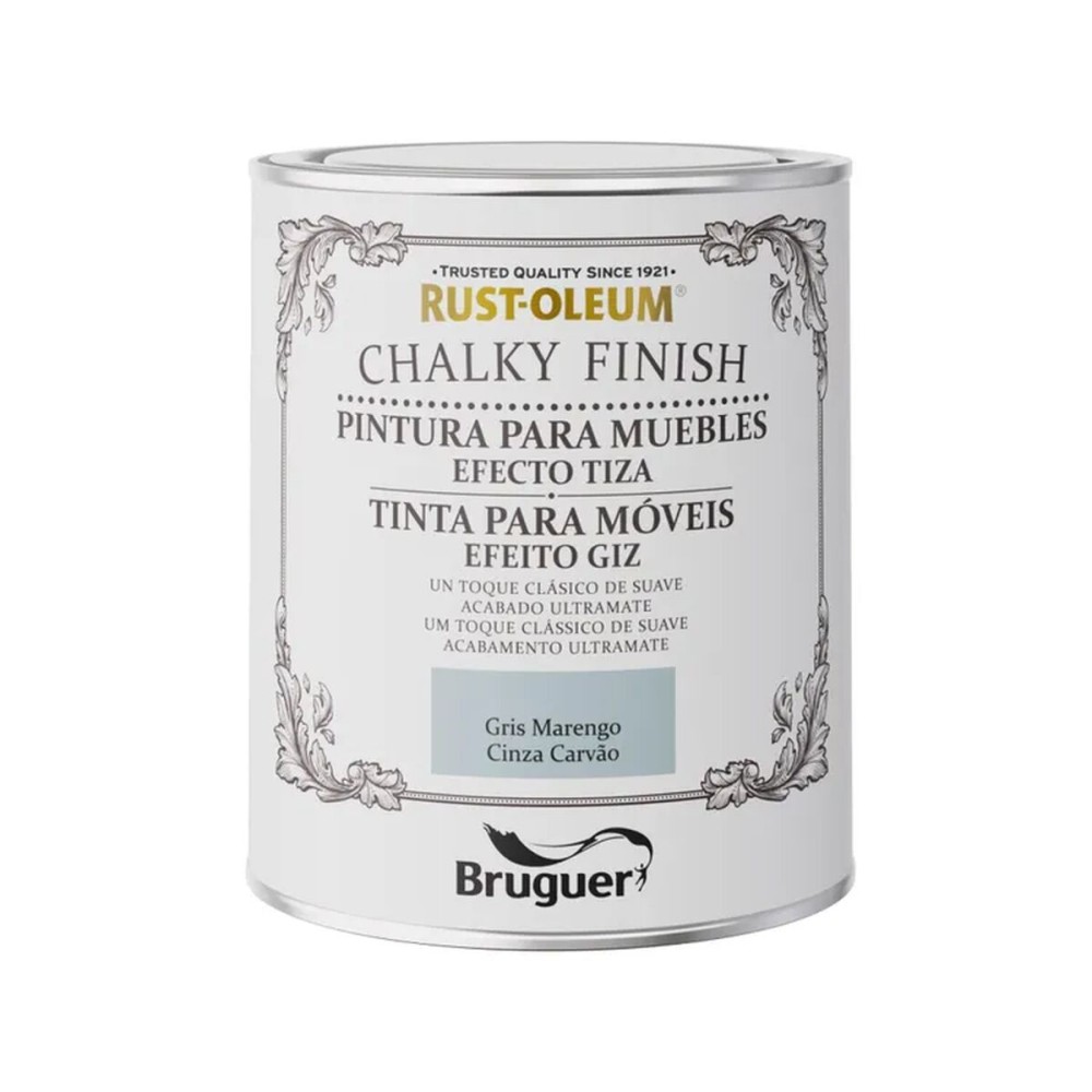 Farbe Bruguer Rust-oleum Chalky Finish 5733887 Möbel 750 ml Anthrazitgrau