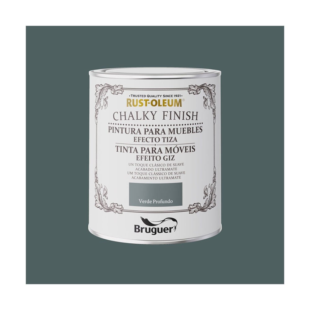 Peinture Bruguer Rust-oleum Chalky Finish 5733890 Meubles Deep Green 750 ml