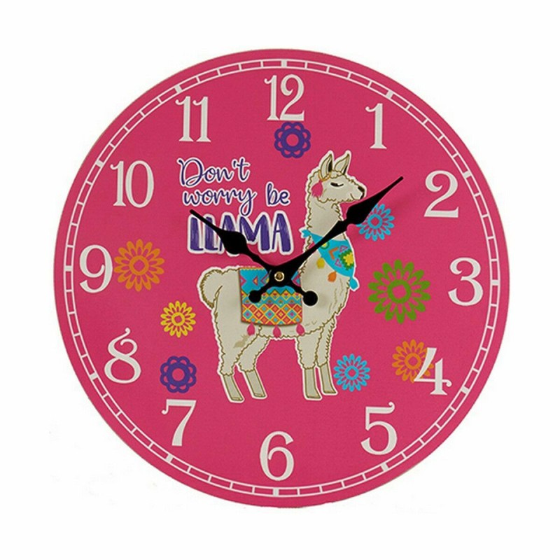 Horloge Murale Lama 3 x 33,8 x 33,8 cm (12 Unités)