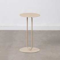 Table d'appoint 30,5 x 30,5 x 53 cm Crème Fer