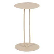 Table d'appoint 30,5 x 30,5 x 53 cm Crème Fer