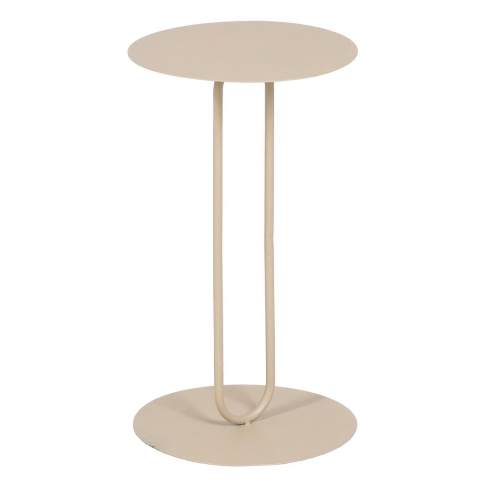 Table d'appoint 30,5 x 30,5 x 53 cm Crème Fer