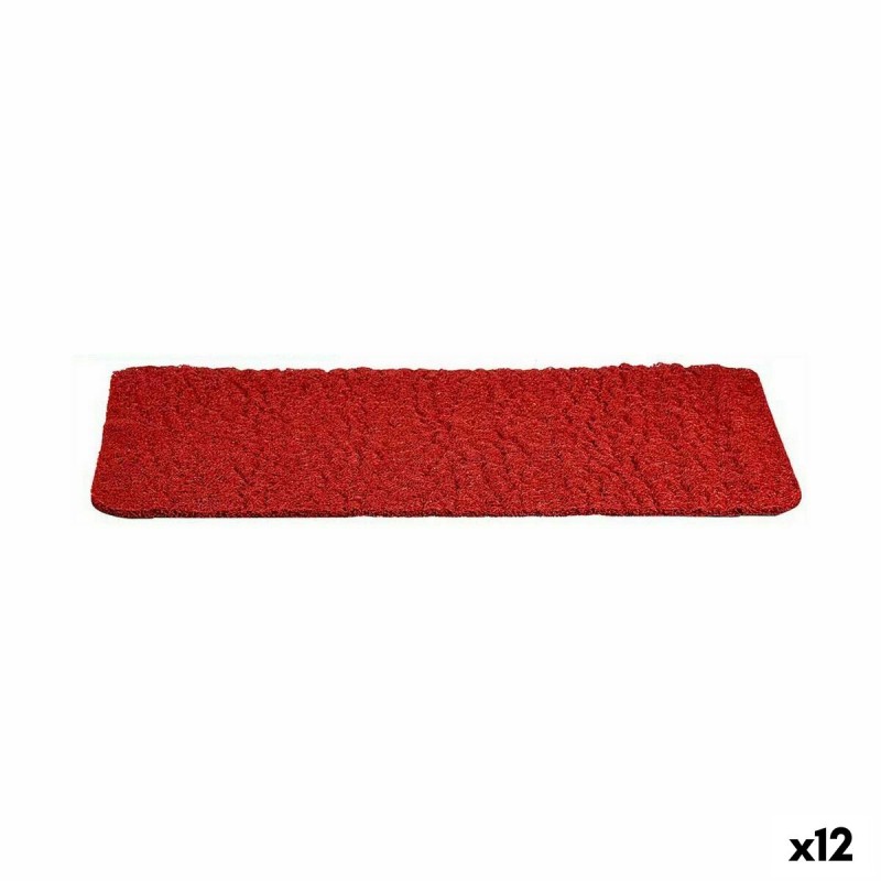 Doormat Red PVC 70 x 40 cm (12 Units)