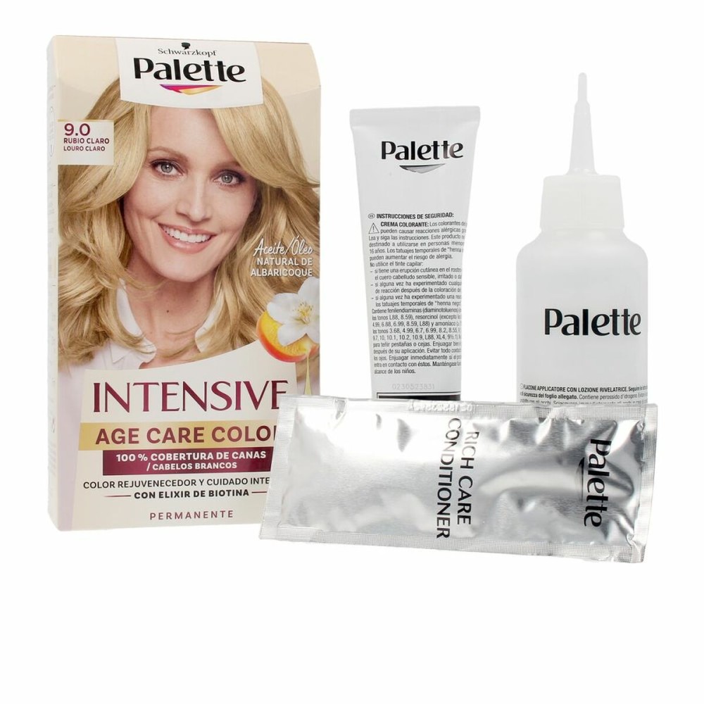 Permanent Dye Schwarzkopf Intensive Light Blonde Nº 9.0 (1 Unit)