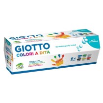 peinture pour doigts Giotto    Multicouleur 6 Pièces 100 ml