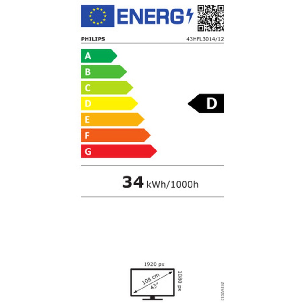 Fernseher Philips 43HFL3014/12 Full HD 43" LED