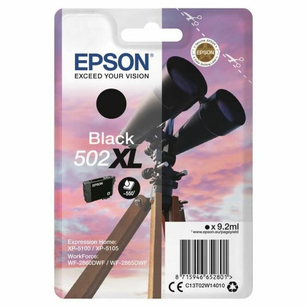 Original Ink Cartridge Epson C13T02W14020 Black