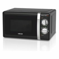 Micro-ondes avec Gril Haeger MW-70B.007A 20 L Noir 700W