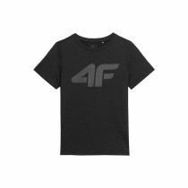 Child's Short Sleeve T-Shirt 4F Melange Black