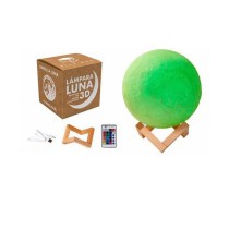 Lampe de bureau Roymart 3D Lune Multicouleur Ø 22 cm