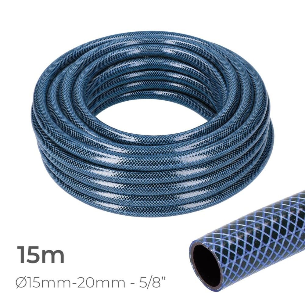 Tuyau d'arrosage EDM 74096 5/8" 20 mm x 15 m Bleu (15 m)