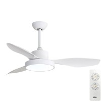 Deckenventilator mit Lampe EDM 33817 Arctic Weiß 24 W 38 W 2160 Lm