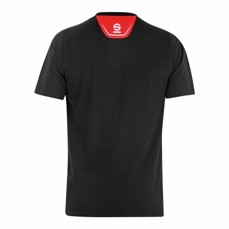 Kurzarm-T-Shirt Sparco Tech Stretch Trenton Schwarz