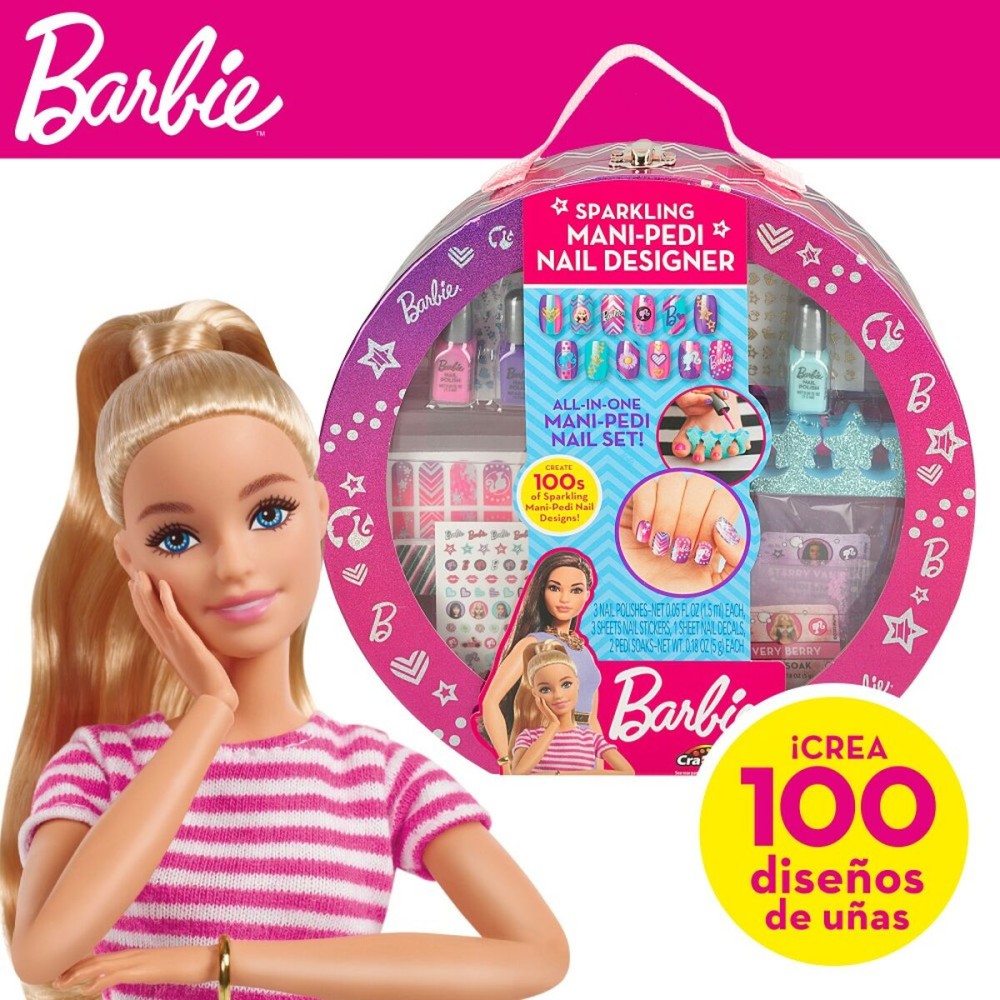 Maniküre- und Pediküre-Sets Barbie Sparkling 25,5 x 25 x 5 cm Etüie