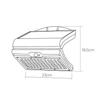 LED-Deckenleuchte EDM 31848 Weiß 6 W 430 Lm 6500 lm Solar Bewegungsmelder 6500 K