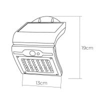 LED-Deckenleuchte EDM 31846 Weiß 2 W 220 lm Solar Bewegungsmelder (6500 K)