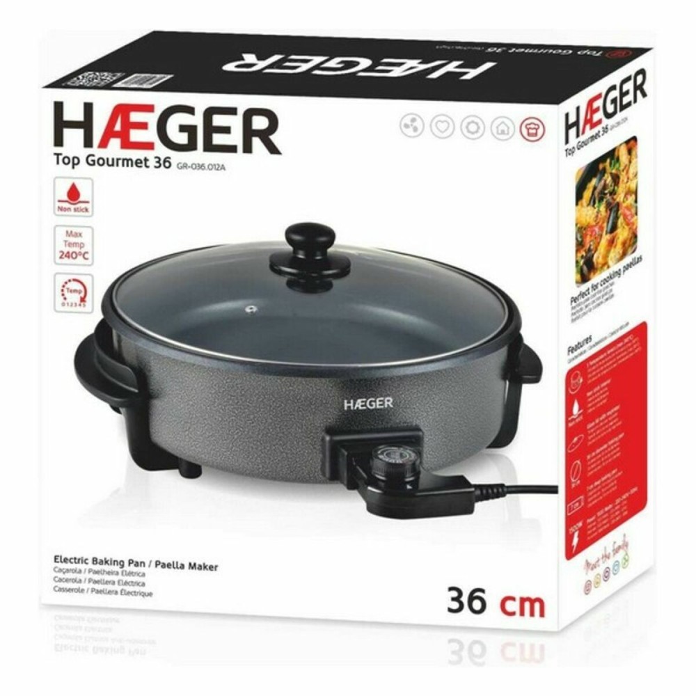 Poêle Électrique Multiusages Haeger GR-036.012A 1500 W