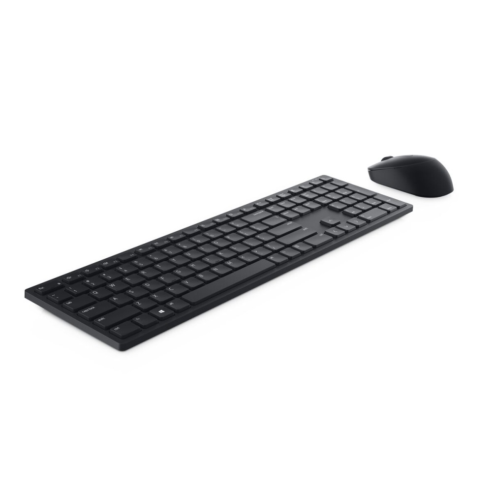 Keyboard and Mouse Dell KM5221WBKB-SPN Black Spanish Qwerty