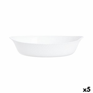 Plat à Gratin Luminarc Smart Cuisine 32 x 20 cm Blanc verre (6 Unités)