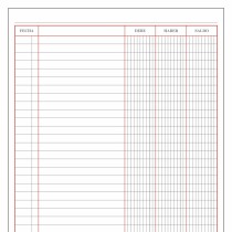 Kassenbuch DOHE 09908 Burgunderrot A4 100 Blatt