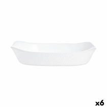 Kochschüssel Luminarc Smart Cuisine Weiß Glas 34 x 25 cm (6 Stück)