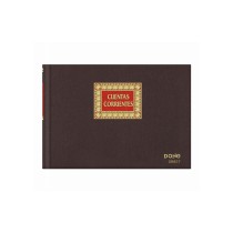 Account Book DOHE 09927 Quarto Burgundy 100 Sheets