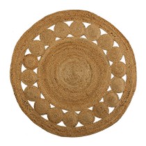 Carpet Versa Ø 120 cm Circles Rattan Jute