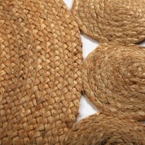 Carpet Versa Ø 120 cm Circles Rattan Jute