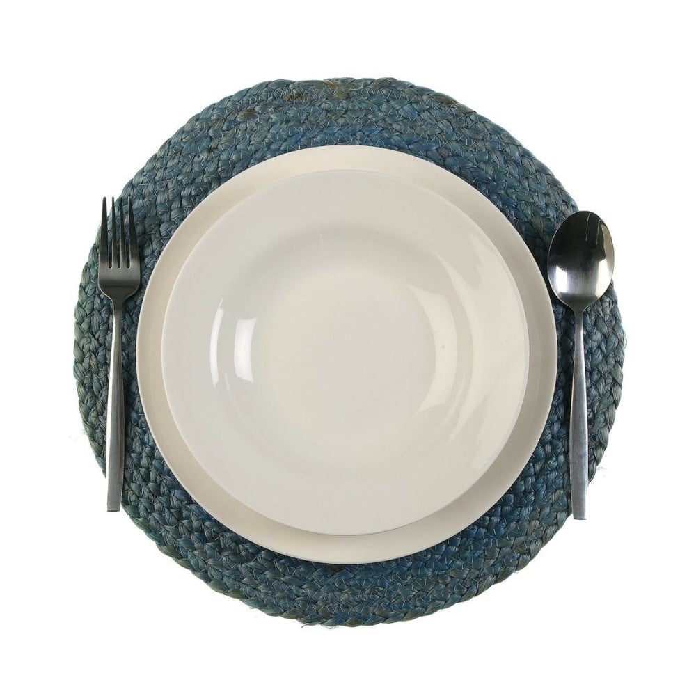 Table Mat Versa Blue 35 x 1 x 35 cm Jute