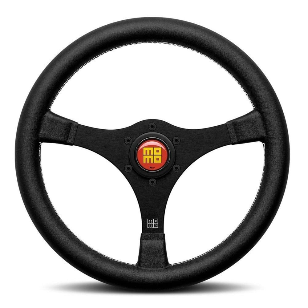 Racing Steering Wheel MOMO 1968 RACING HERITAGE Black Ø 35 cm