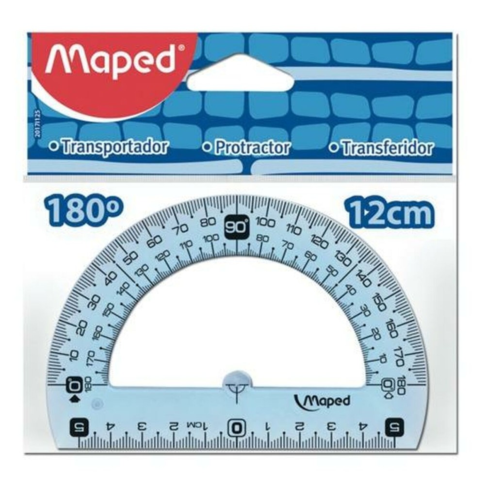 Semicircle Maped Geometric 180º Set Plastic (12 Units)